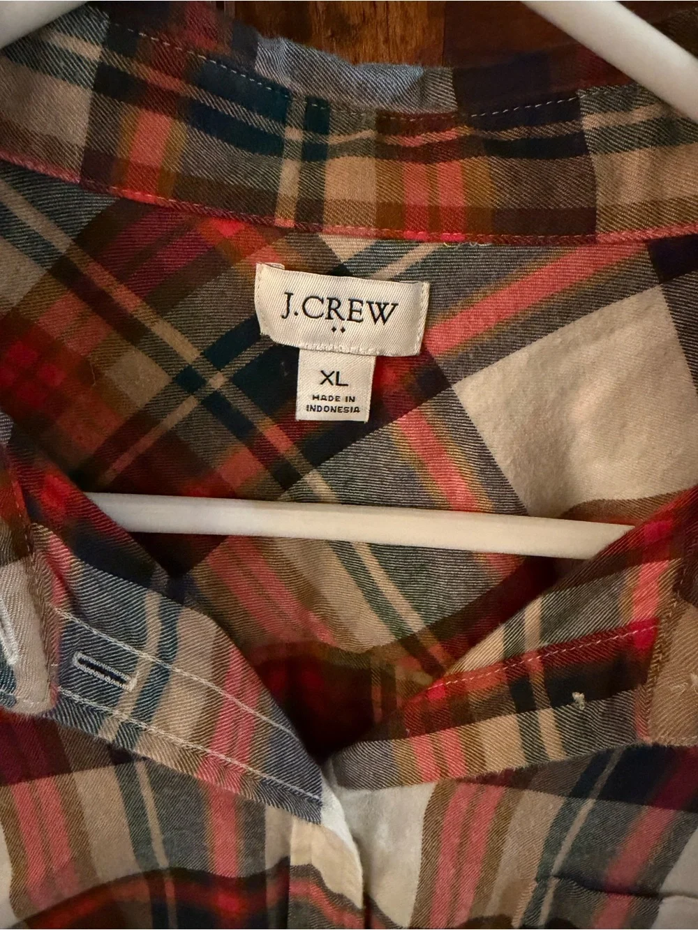 J. Crew classic plaid